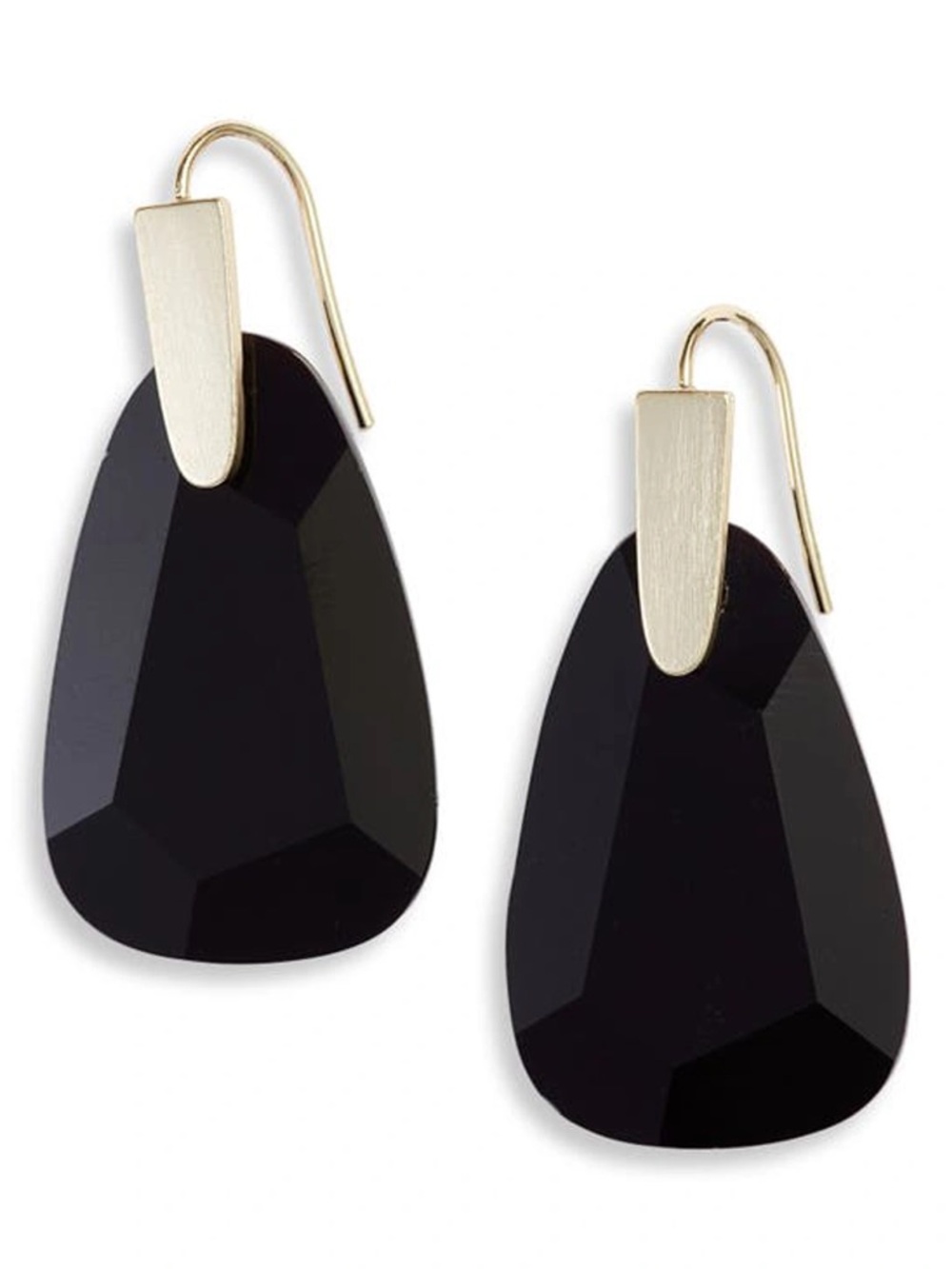Kendra Scott Marty Drop Earrings in Black & Gold
